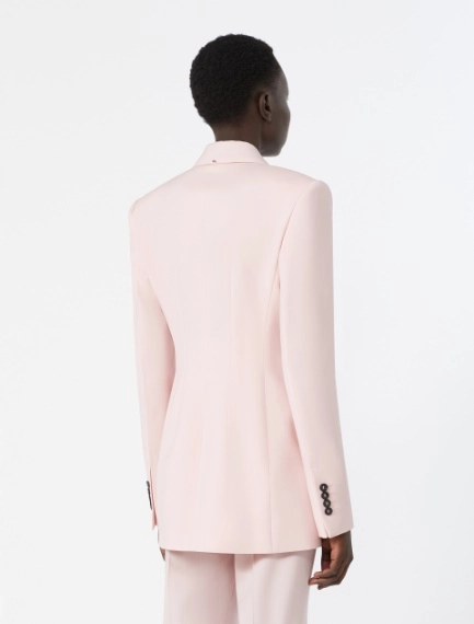 Double-breasted natural stretch wool blazer - ANTIQUE ROSE - Sportmax - 3