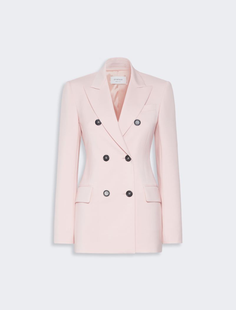 Double-breasted natural stretch wool blazer - ANTIQUE ROSE - Sportmax - 6