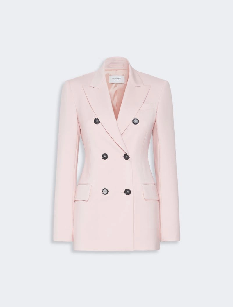 Double-breasted natural stretch wool blazer - ANTIQUE ROSE - Sportmax - 6