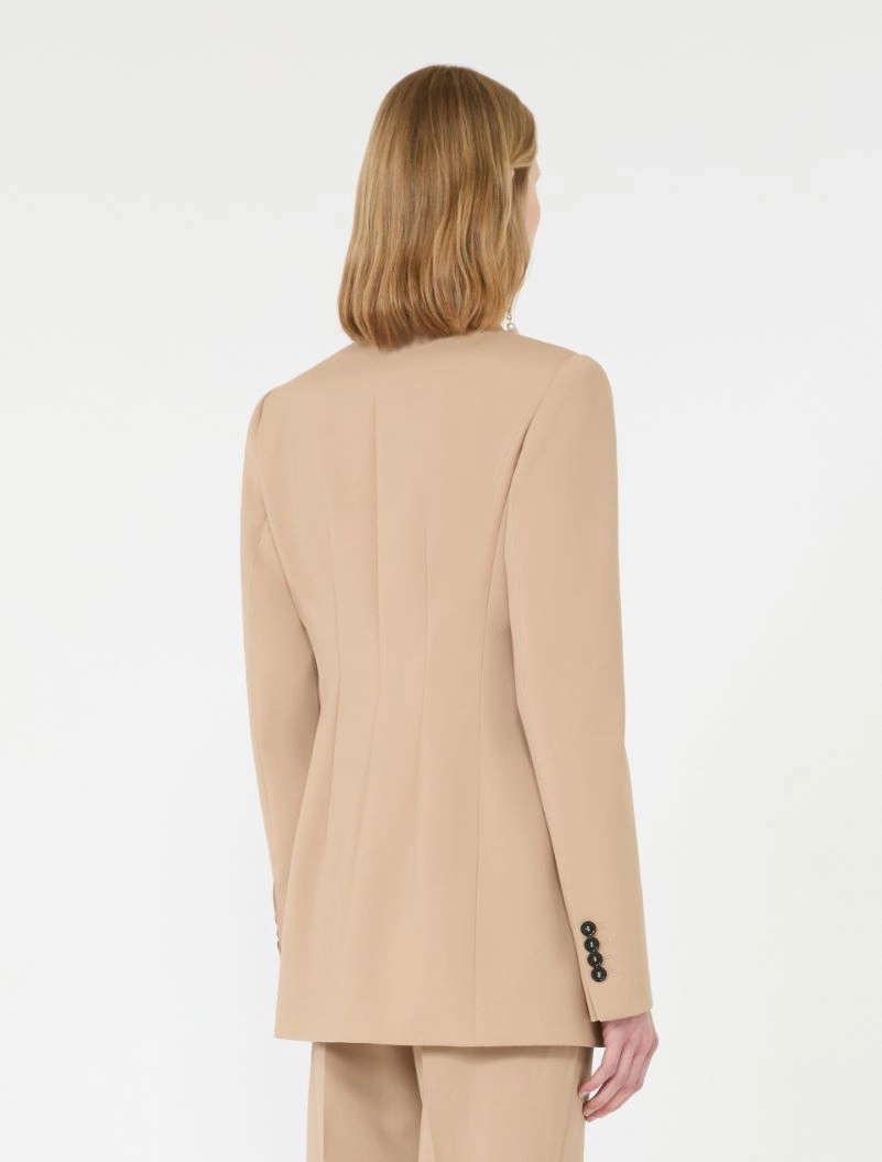 Double-breasted natural stretch wool blazer - BEIGE SHADED - Sportmax - 3