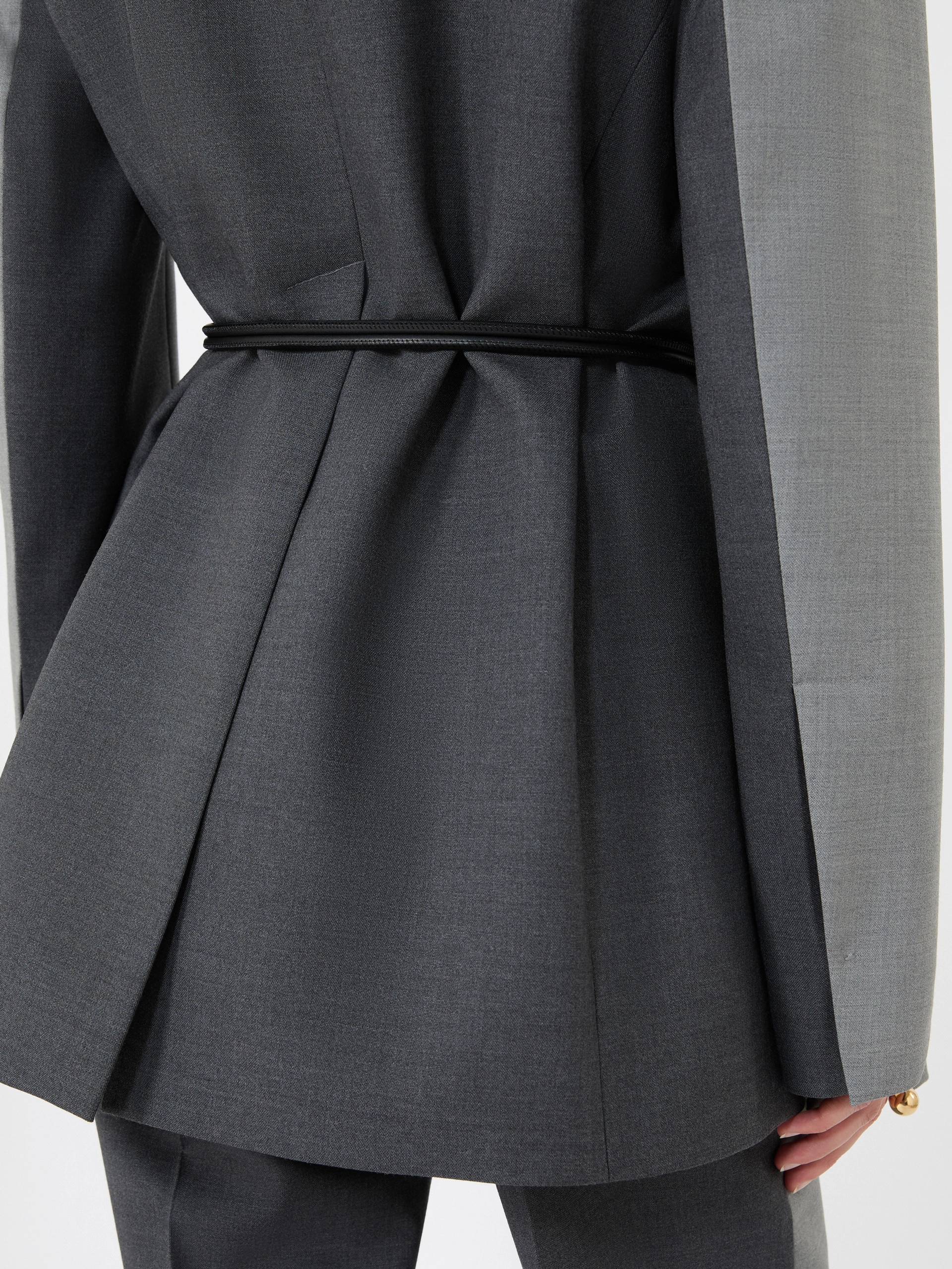 Straight-fit stretch wool blazer - MEDIUM GREY - Sportmax - 6