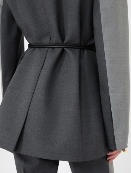 Straight-fit stretch wool blazer - MEDIUM GREY - Sportmax - 6
