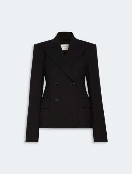 Double-breasted stretch wool blazer - Sportmax