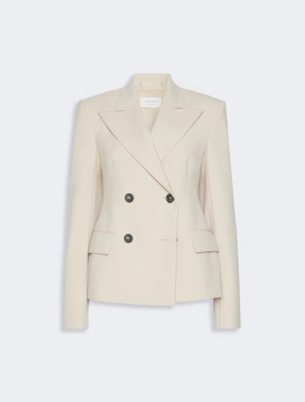 Double-breasted stretch wool blazer - Sportmax