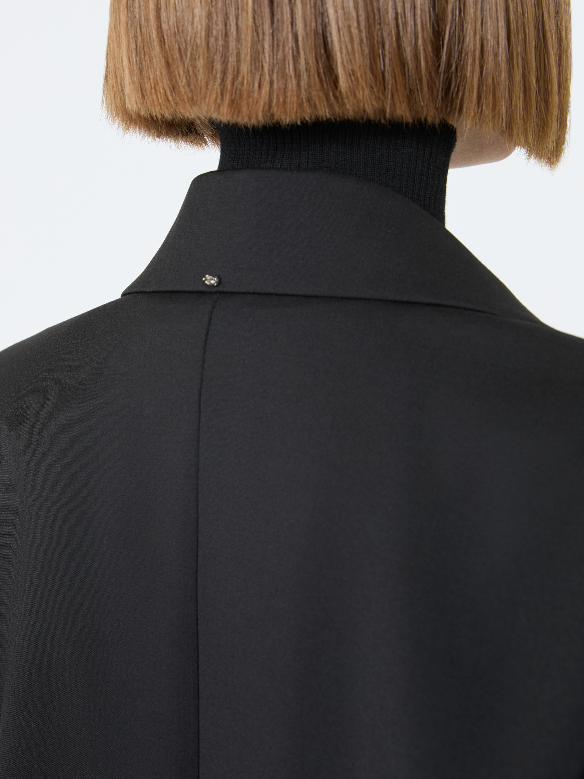 Oversized natural stretch wool blazer - BLACK - Sportmax - 5