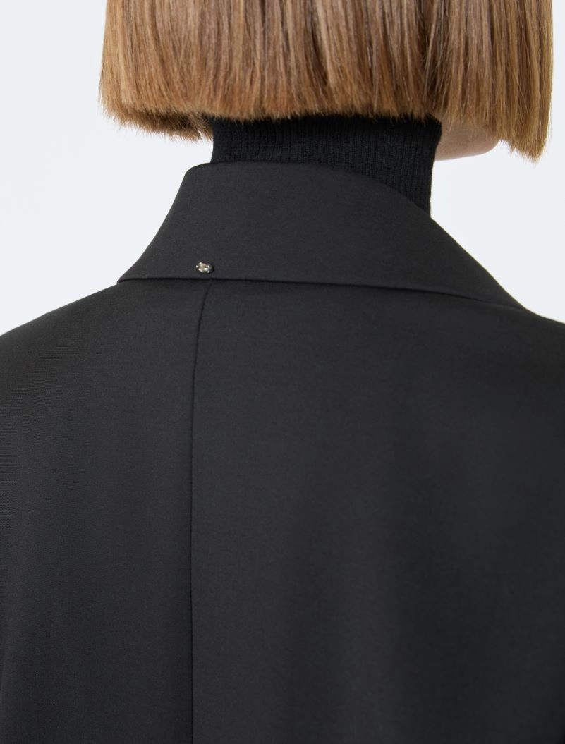 Oversized natural stretch wool blazer - BLACK - Sportmax - 5