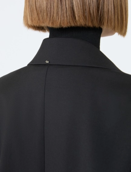 Oversized natural stretch wool blazer - BLACK - Sportmax - 5