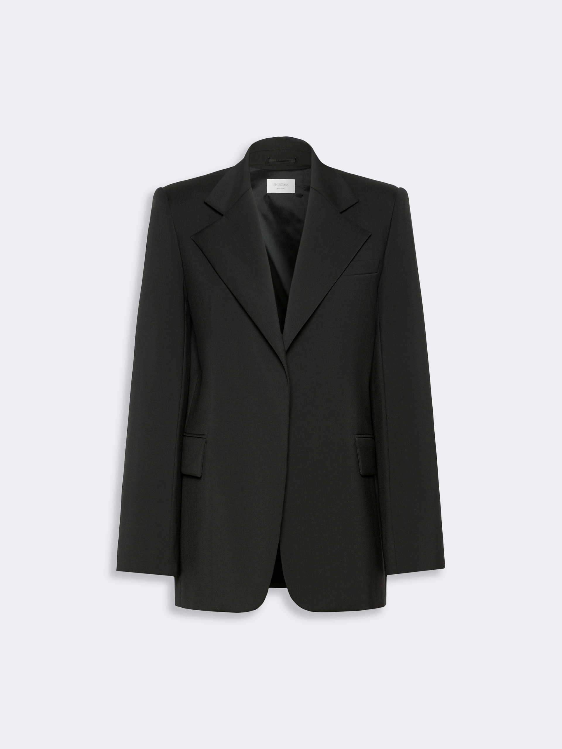 Oversized natural stretch wool blazer - BLACK - Sportmax - 6