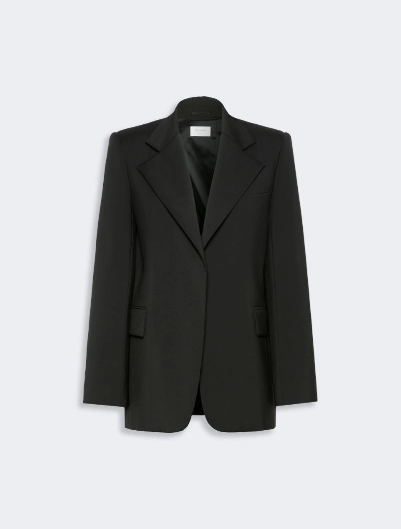 Oversized natural stretch wool blazer - BLACK - Sportmax - 6
