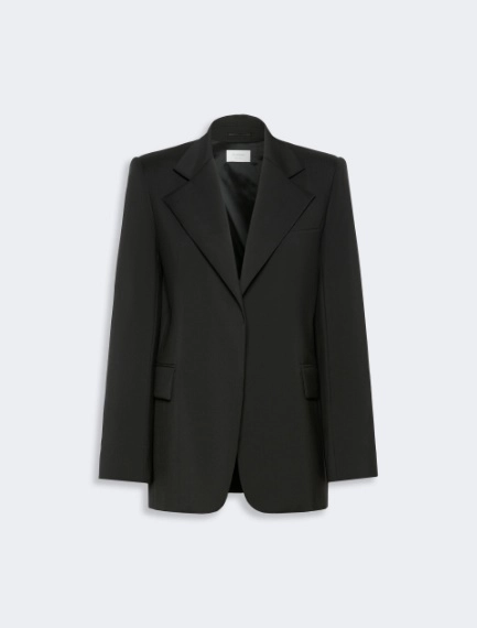 Oversized natural stretch wool blazer - BLACK - Sportmax - 6