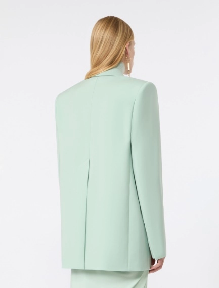 Oversized natural stretch wool blazer - PASTEL GREEN - Sportmax - 3