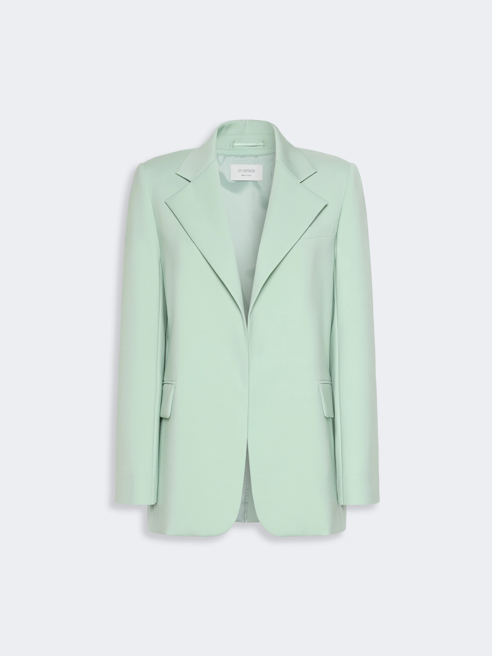 Oversized natural stretch wool blazer - PASTEL GREEN - Sportmax - 6