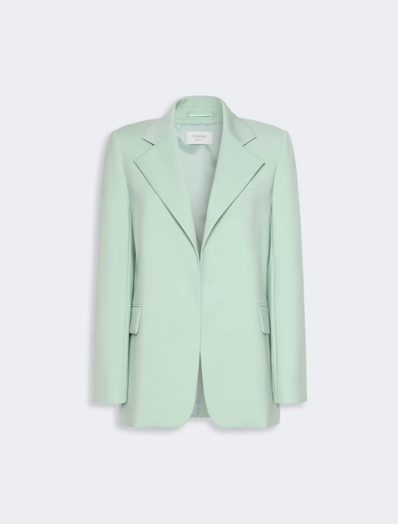 Oversized natural stretch wool blazer - PASTEL GREEN - Sportmax - 6