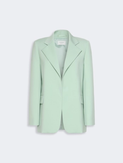 Oversized natural stretch wool blazer - PASTEL GREEN - Sportmax - 6