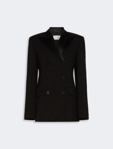 Giacca doppiopetto in lana stretch - NERO - Sportmax - 7