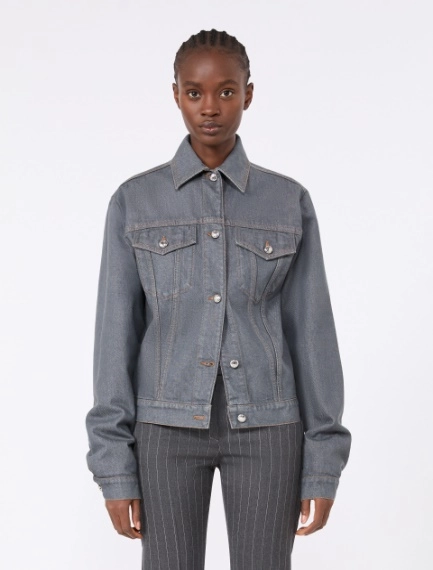 Oversized denim jacket - MEDIUM GREY - Sportmax - 2