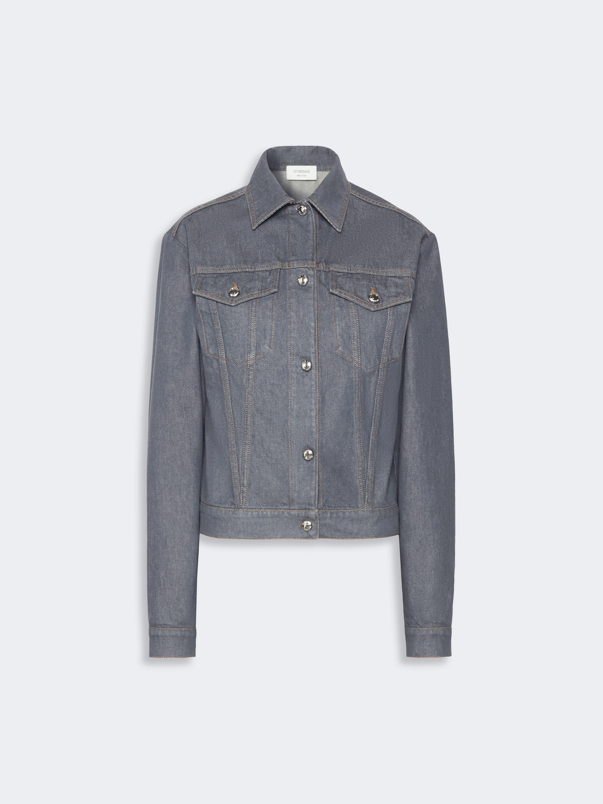 Oversized denim jacket - MEDIUM GREY - Sportmax - 6