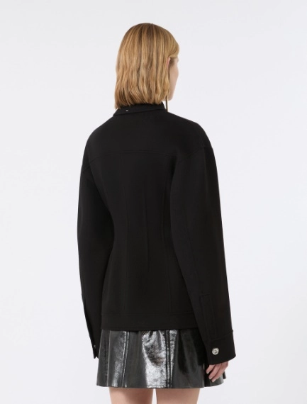 Pure wool shaped heavy jacket - BLACK - Sportmax - 3