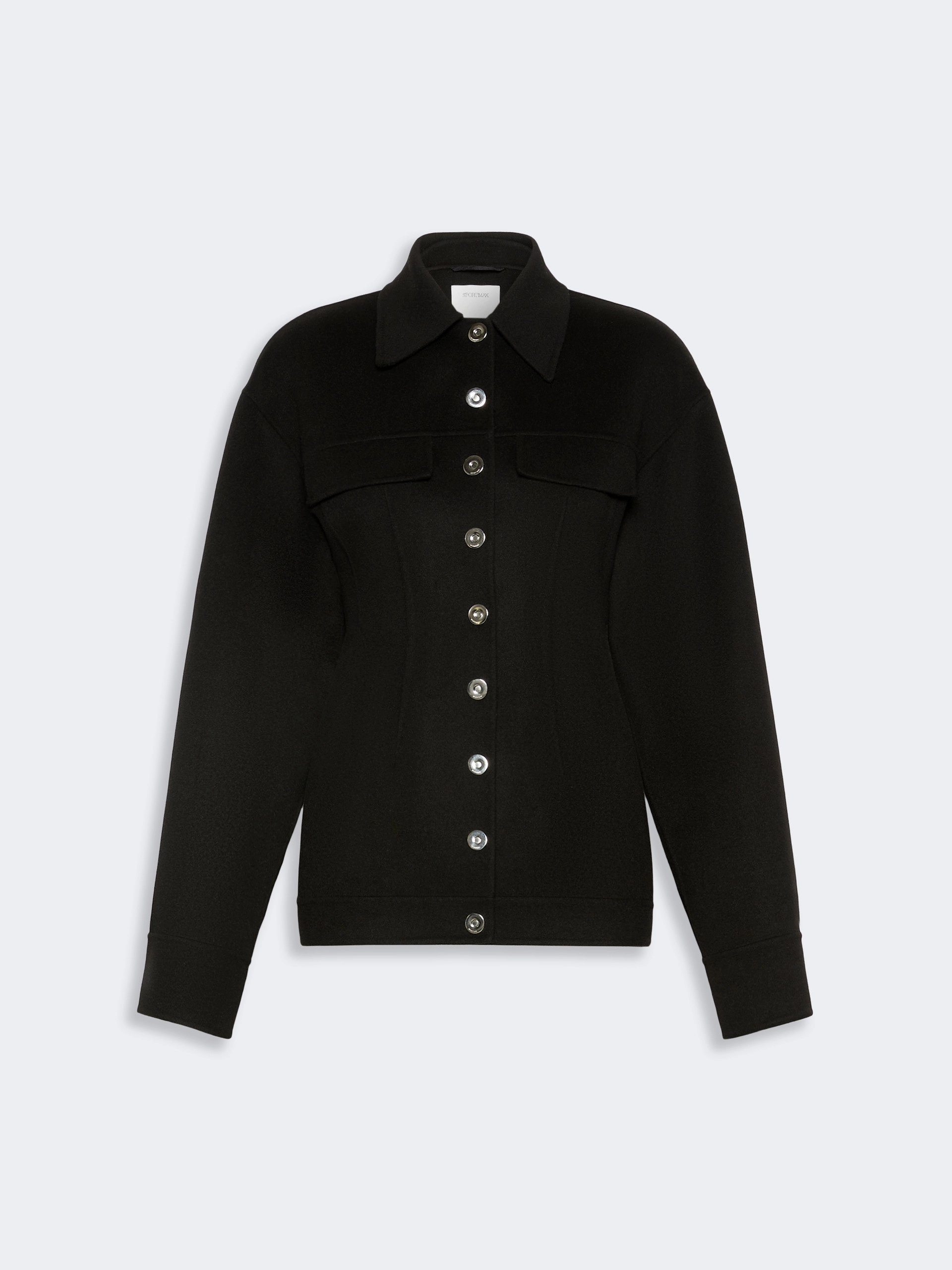 Pure wool shaped heavy jacket - BLACK - Sportmax - 6