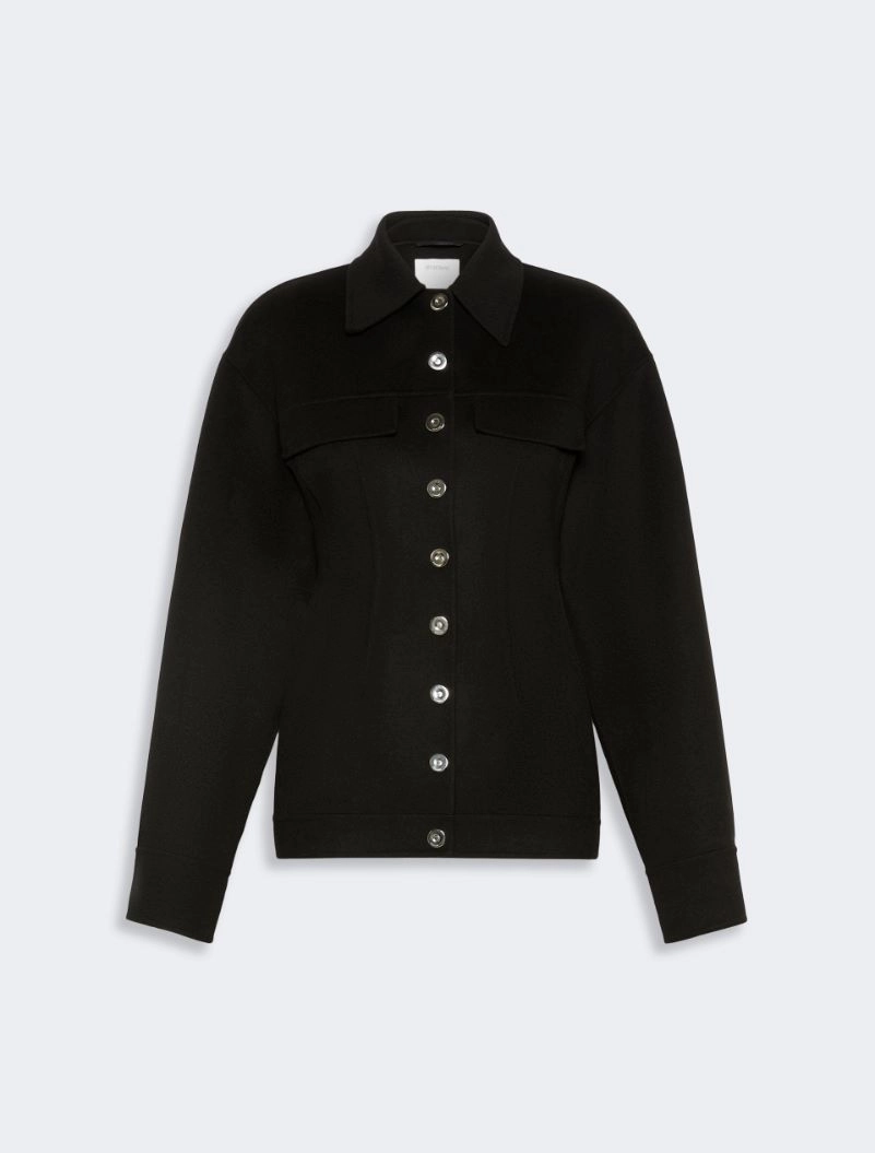 Pure wool shaped heavy jacket - BLACK - Sportmax - 7