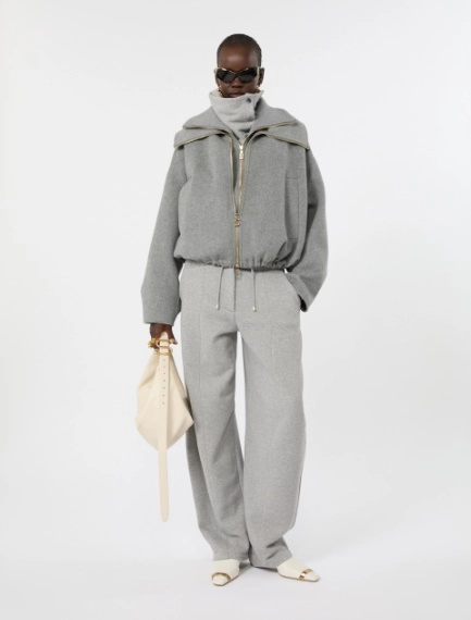 Pure wool bomber jacket with removable bib - Sportmax