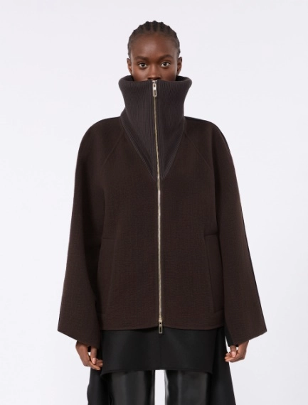 Short wool and cashmere heavy jacket - COFFEE - Sportmax - 2
