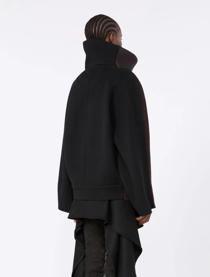 Short wool and cashmere heavy jacket - COFFEE - Sportmax - 3