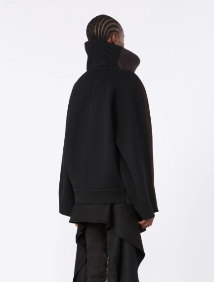 Short wool and cashmere heavy jacket - COFFEE - Sportmax - 3