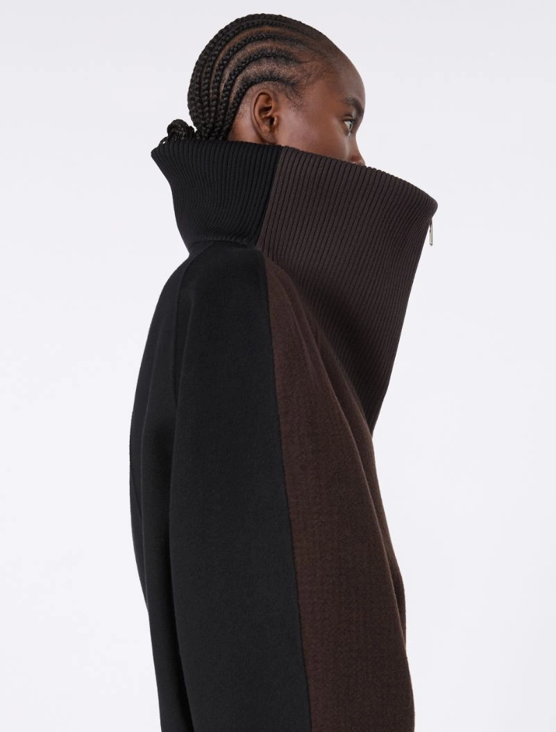 Short wool and cashmere heavy jacket - COFFEE - Sportmax - 5