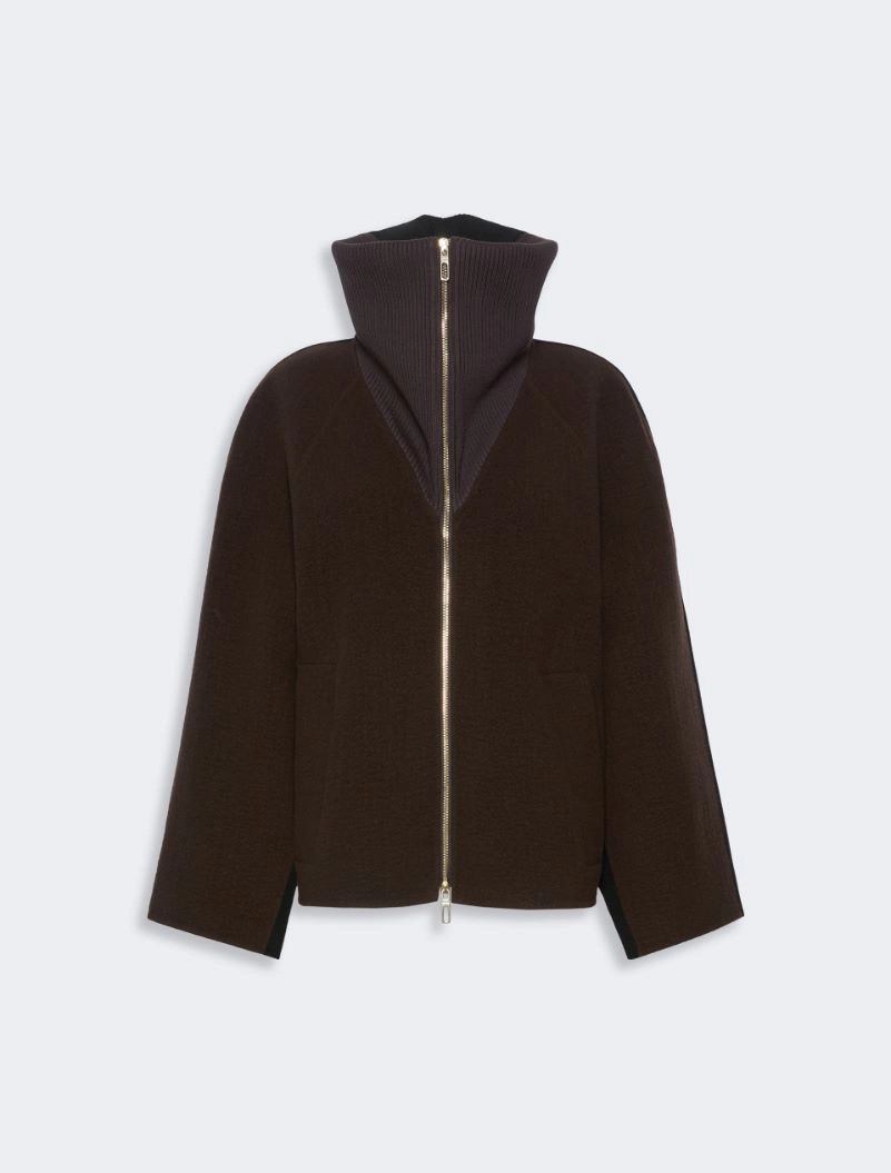 Short wool and cashmere heavy jacket - COFFEE - Sportmax - 6