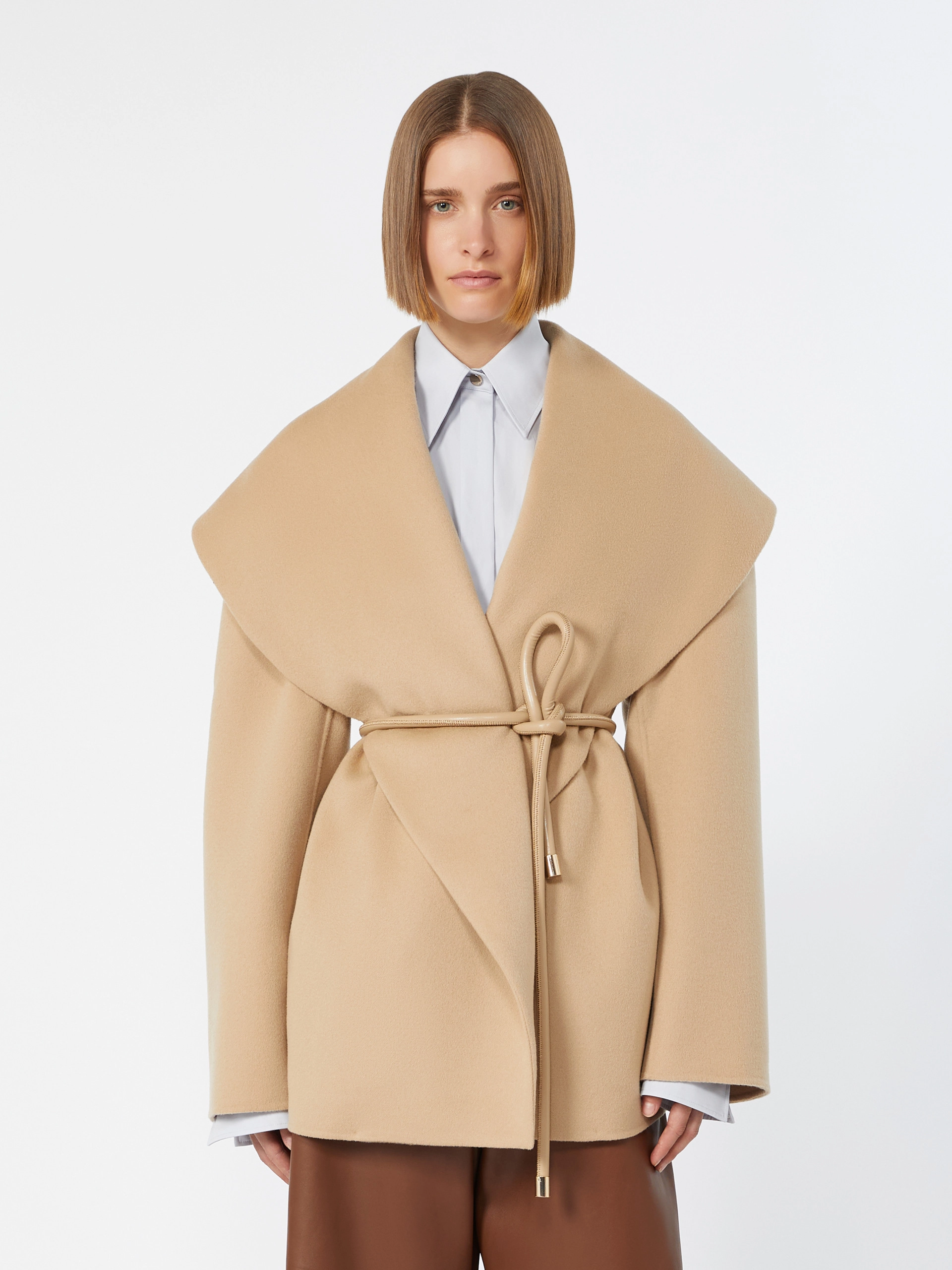 Pure wool double fabric jacket - CAMEL - Sportmax - 2