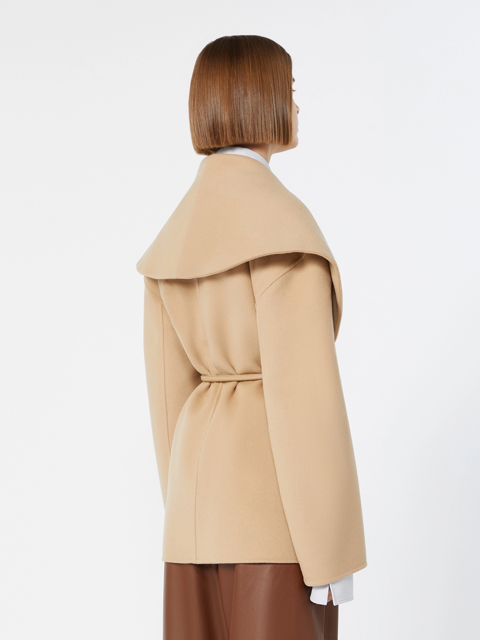 Pure wool double fabric jacket - CAMEL - Sportmax - 3