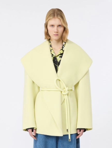 Pure wool double fabric jacket - LIGHT YELLOW - Sportmax - 2