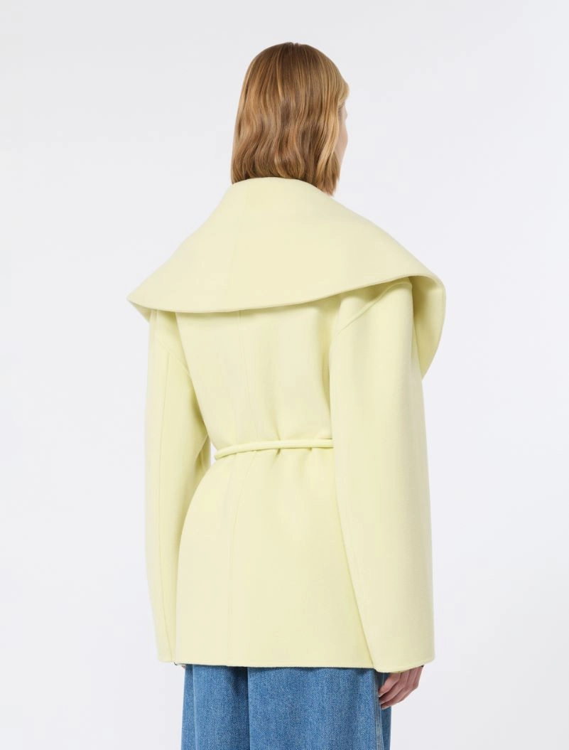 Pure wool double fabric jacket - LIGHT YELLOW - Sportmax - 3
