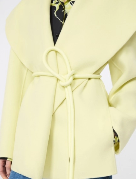 Pure wool double fabric jacket - LIGHT YELLOW - Sportmax - 5