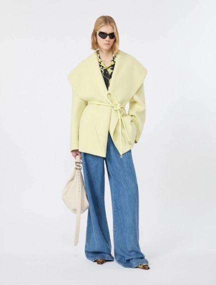 Pure wool double fabric jacket - LIGHT YELLOW - Sportmax - 1