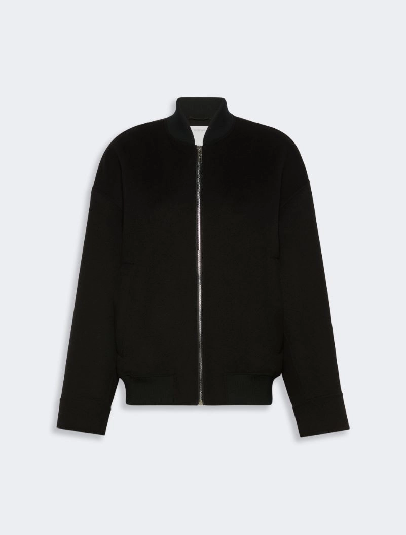 Double-faced pure wool bomber jacket - BLACK - Sportmax - 7