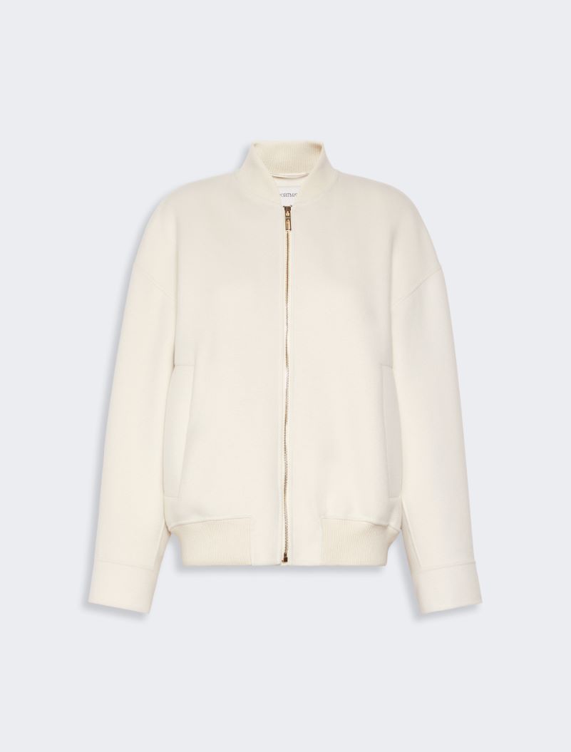 Double-faced pure wool bomber jacket - WHITE - Sportmax - 8