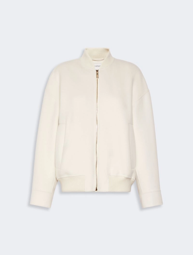 Double-faced pure wool bomber jacket - WHITE - Sportmax - 8