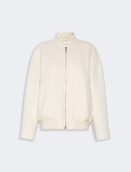 Double-faced pure wool bomber jacket - WHITE - Sportmax - 8