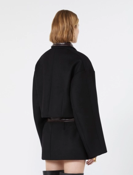 Boxy pure wool jacket - BLACK - Sportmax - 3