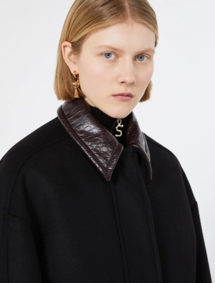 Boxy pure wool jacket - BLACK - Sportmax - 5