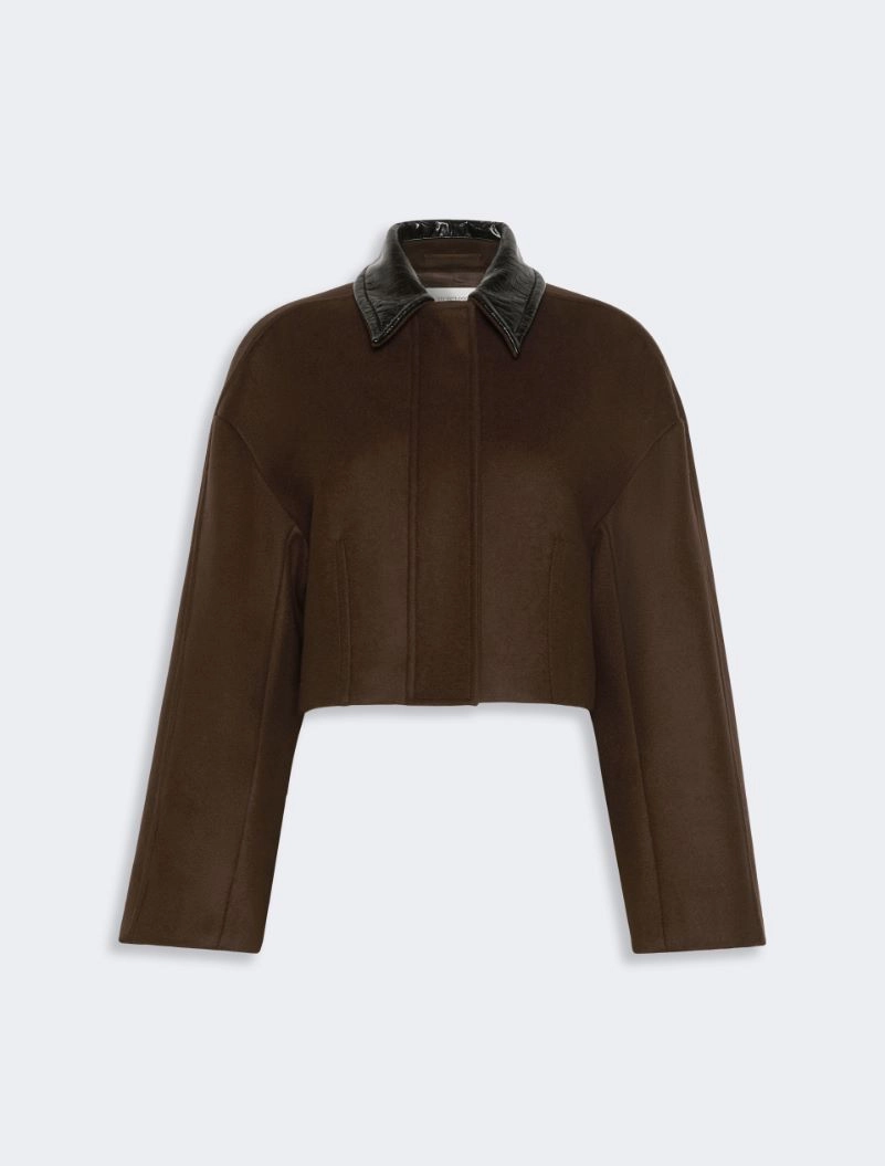 Boxy pure wool jacket - CHOCOLATE - Sportmax - 6