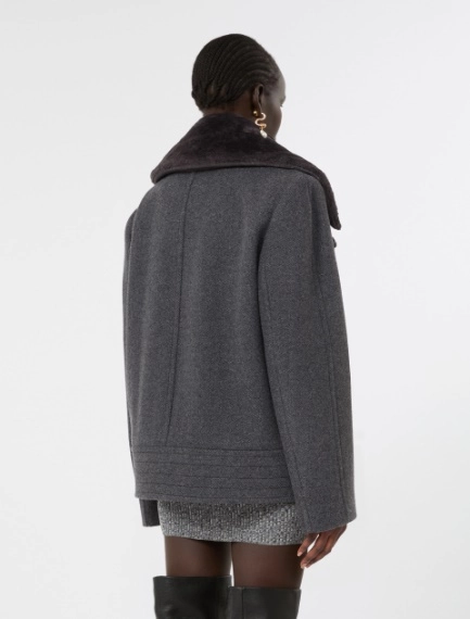 Pure wool pea coat - BLACK - Sportmax - 3