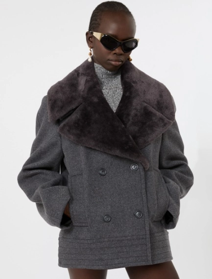 Pure wool pea coat - BLACK - Sportmax - 4