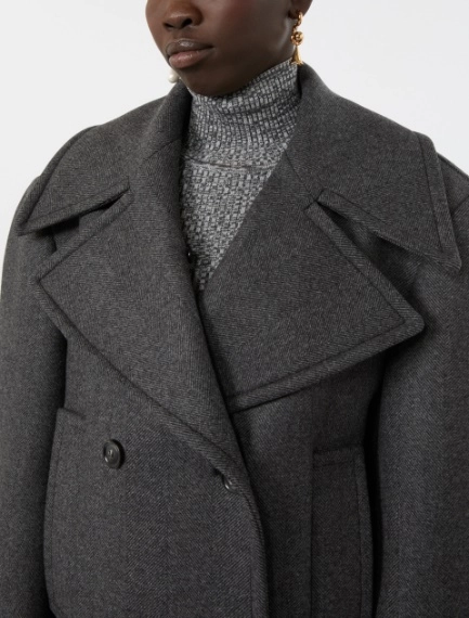 Pure wool pea coat - BLACK - Sportmax - 5