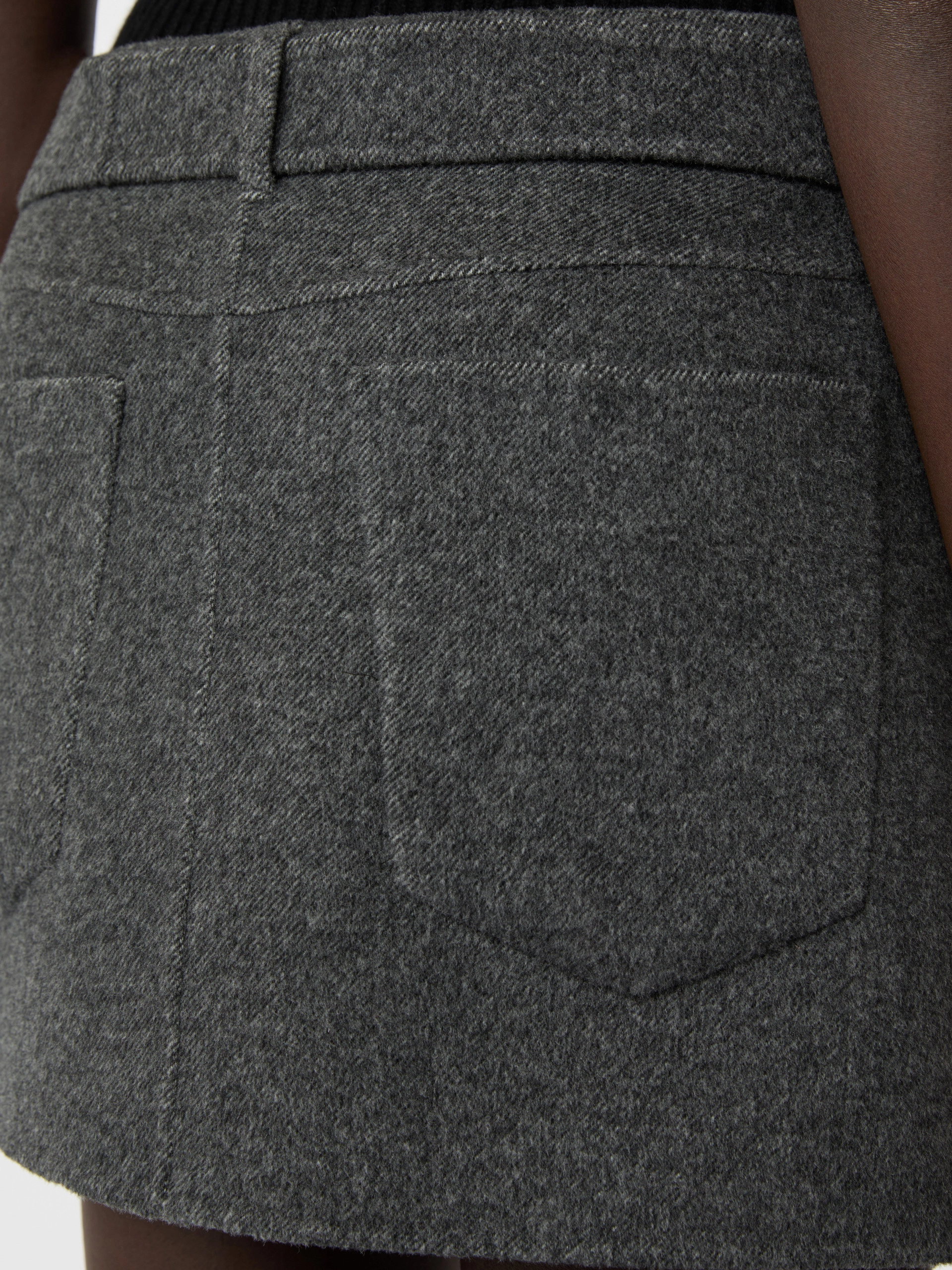 Short pure wool skirt - BLACK - Sportmax - 5