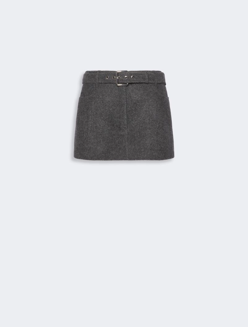Short pure wool skirt - BLACK - Sportmax - 6