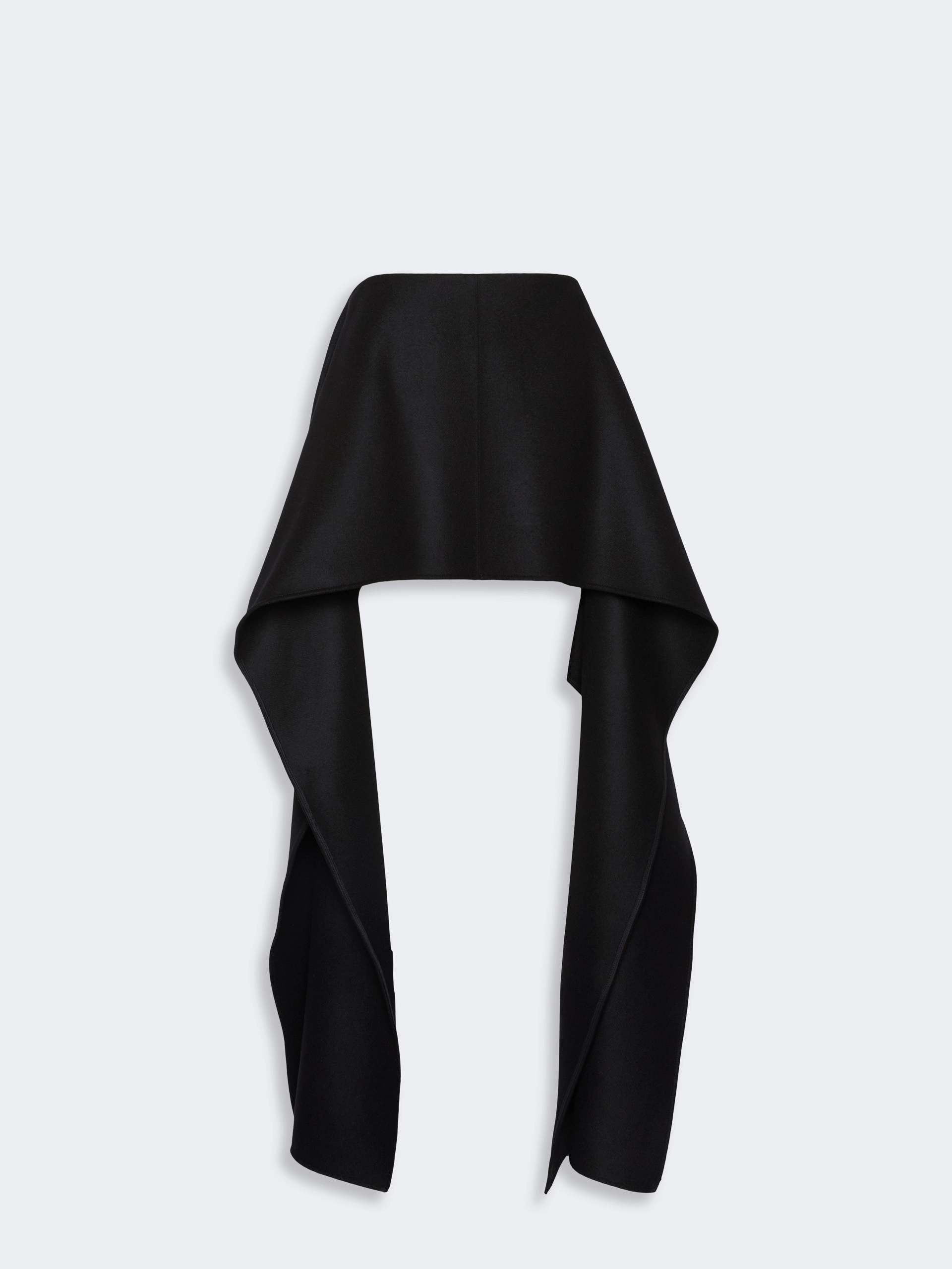 Draped wool mini skirt - BLACK - Sportmax - 5
