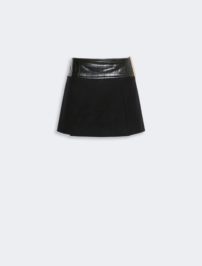 Pure wool mini skirt - BLACK - Sportmax - 5